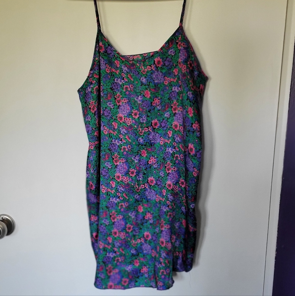 Vintage Floral Slip And Robe Combo